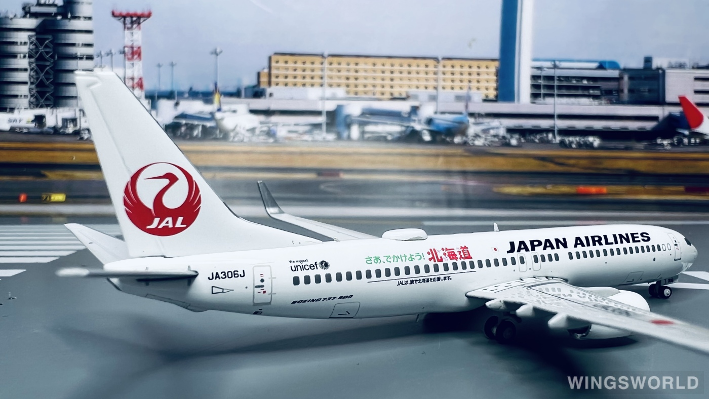 JC Wings 1:400 EW4738006 Japan Airlines 日本航空 Boeing 737-800 JA306J