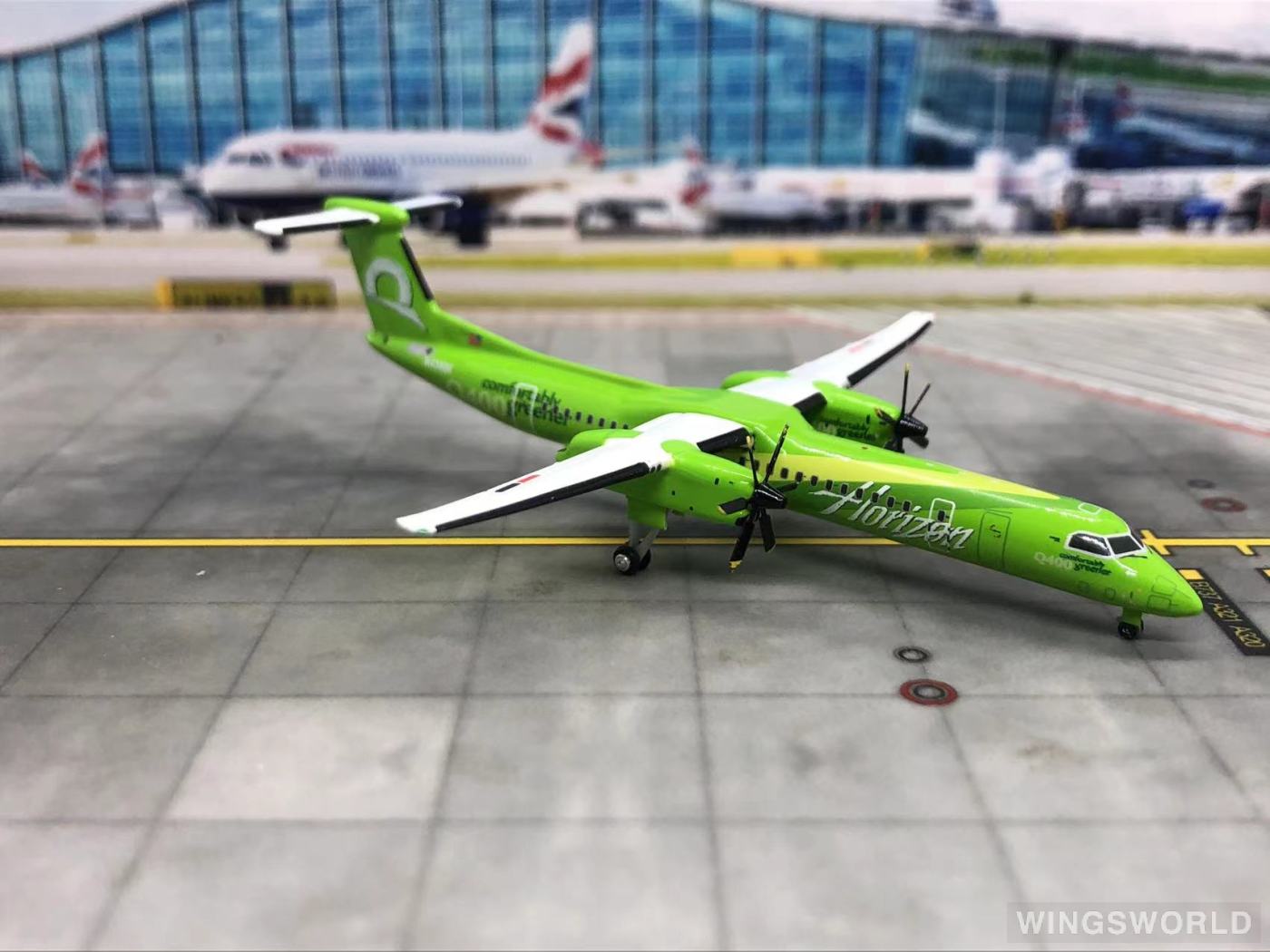 Geminijets 1:400 GJQXE731 Horizon Air 地平线航空 Bombardier Dash 8-400 N400QX