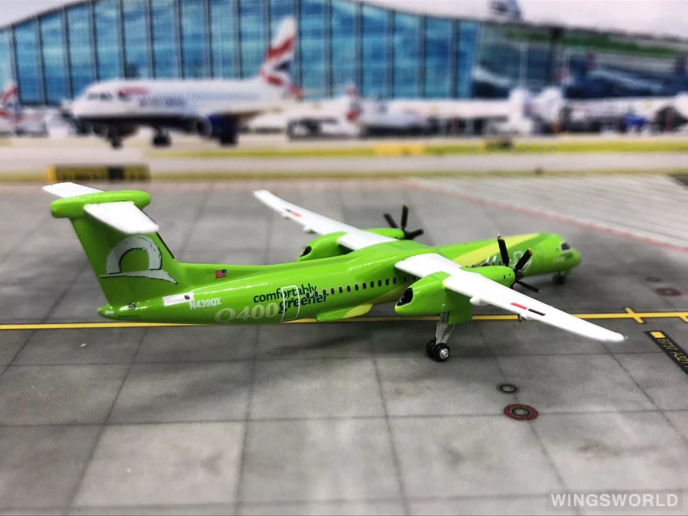 Geminijets 1:400 GJQXE731 Horizon Air 地平线航空 Bombardier Dash 8-400 N400QX