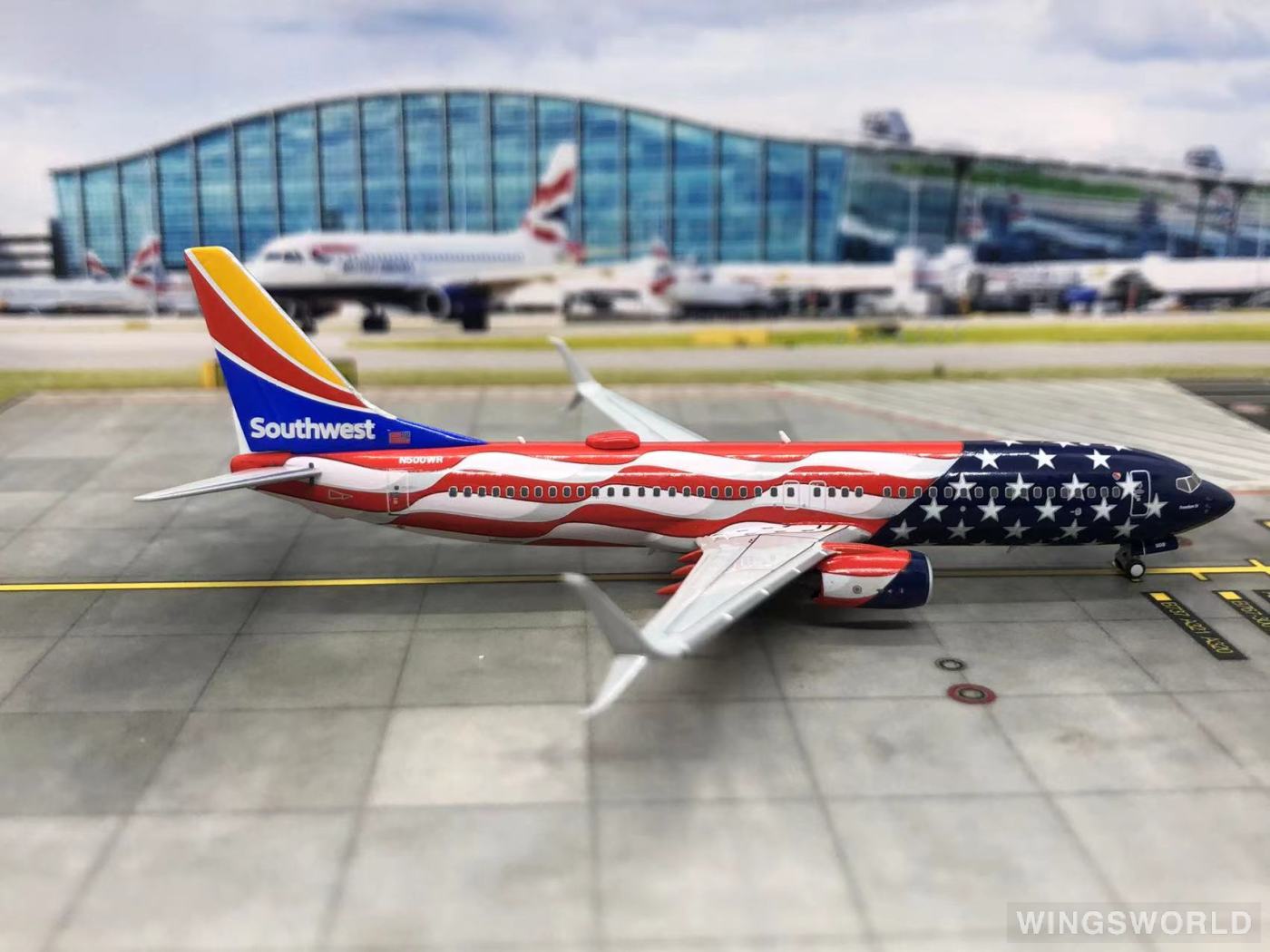 NGmodels 1:400 NG58110 Southwest Airlines 美国西南航空 Boeing 737-800 N500WR