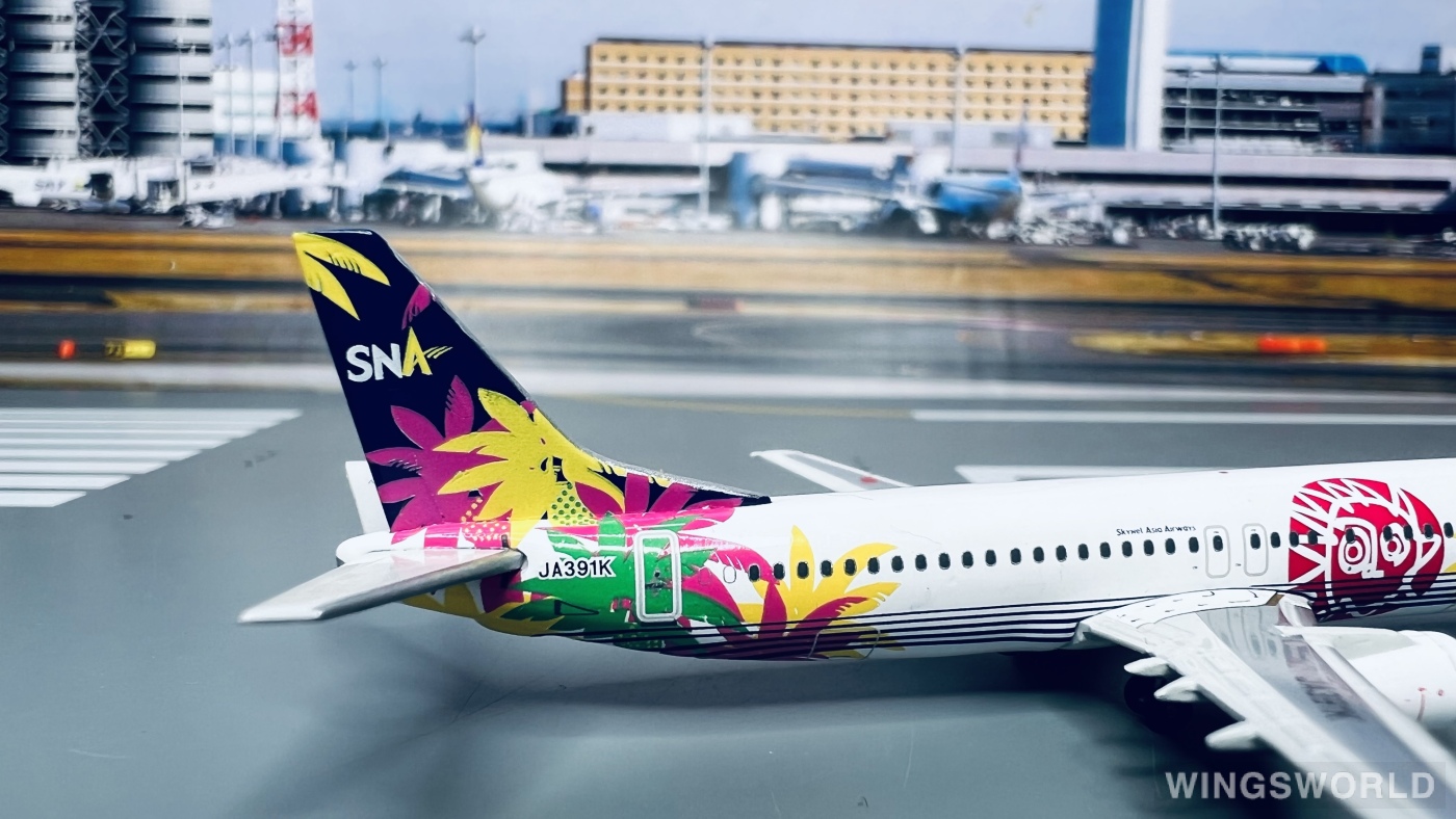 Geminijets 1:400 15737K Skynet Asia Airways 亚洲天网航空 Boeing 737-400 JA391K