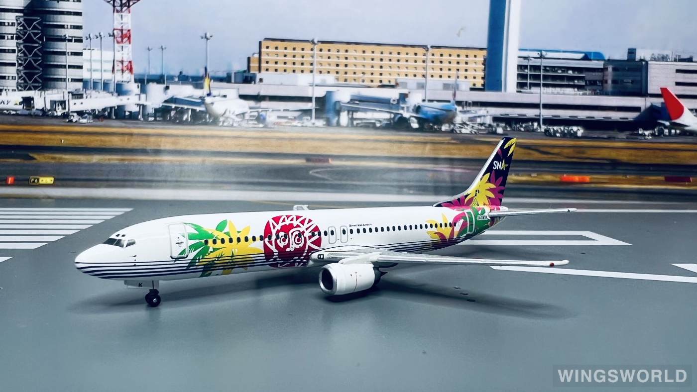 Geminijets 1:400 15737K Skynet Asia Airways 亚洲天网航空 Boeing 737-400 JA391K