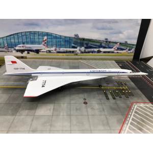 Aeroflot 俄罗斯航空 Tupolev TU-144 CCCP-77114  562577 Herpa 1:400