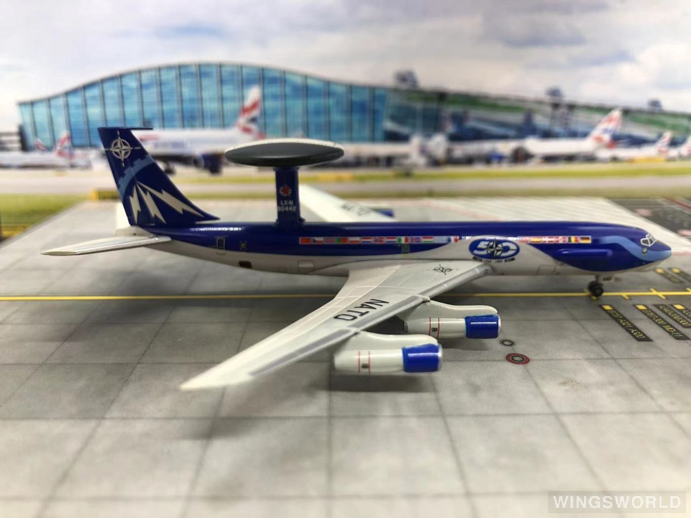 Dragon Models 1:400 55686 NATO 北约组织 Boeing E-3 LX-N90442