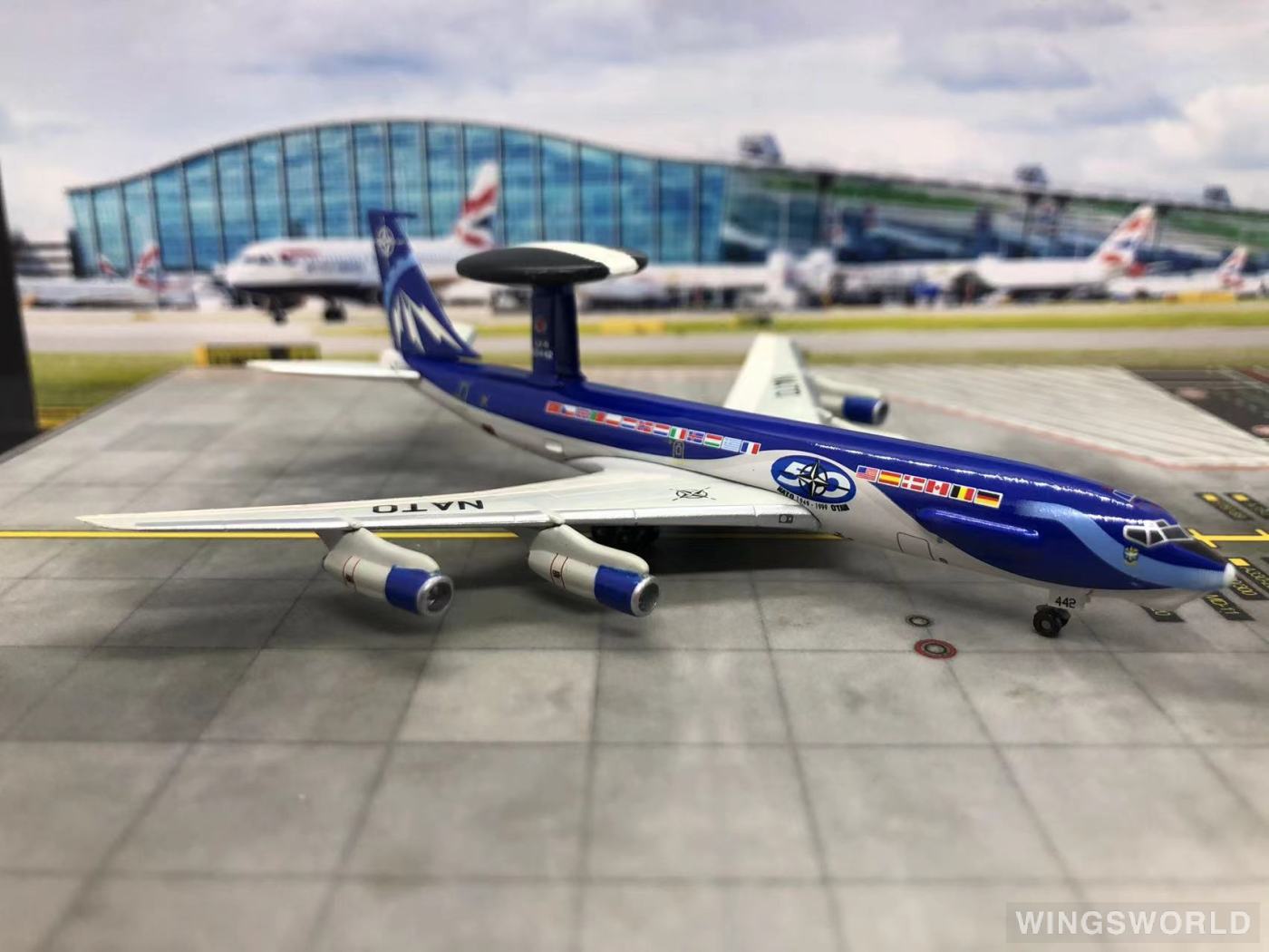 U.S. NAVY 模型飛行機 N905 Dragon Models 1:400 Boeing E-3 NATO 北约组织55686 LX-N90442