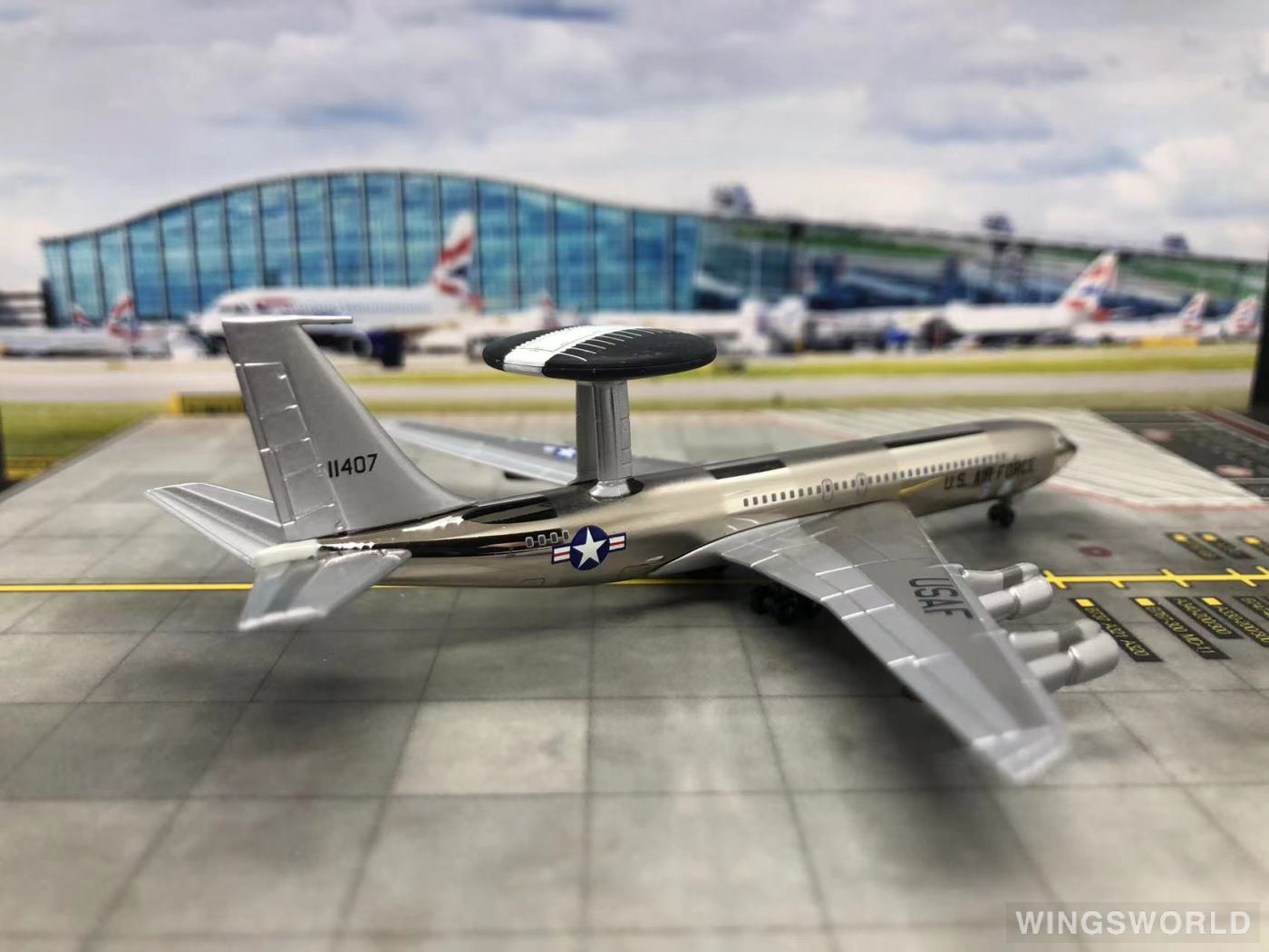 Dragon Models 1:400 55668 USAF 美国空军 Boeing E-3 11407