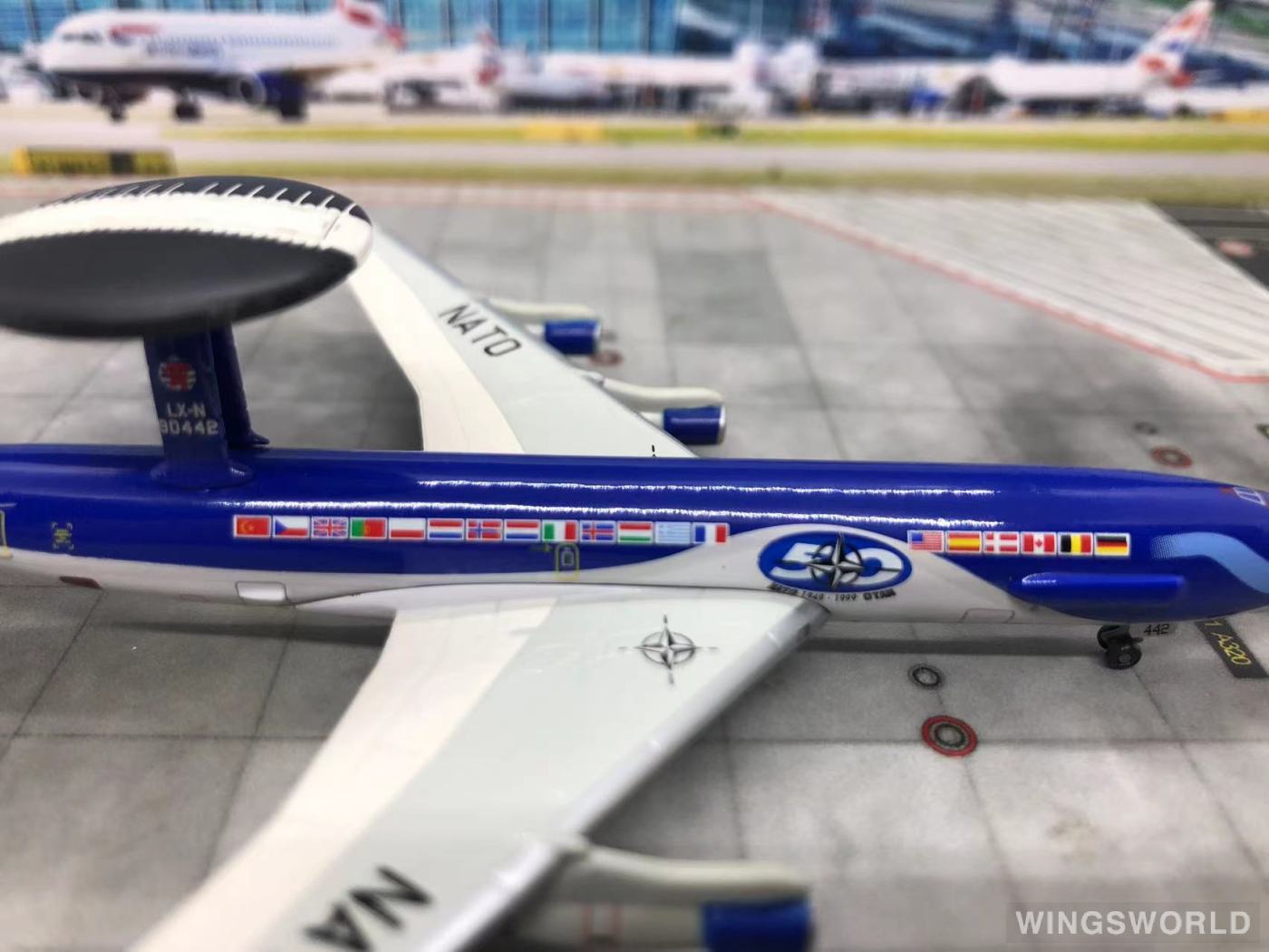 Dragon Models 1:400 Boeing E-3 NATO 北约组织55686 LX-N90442