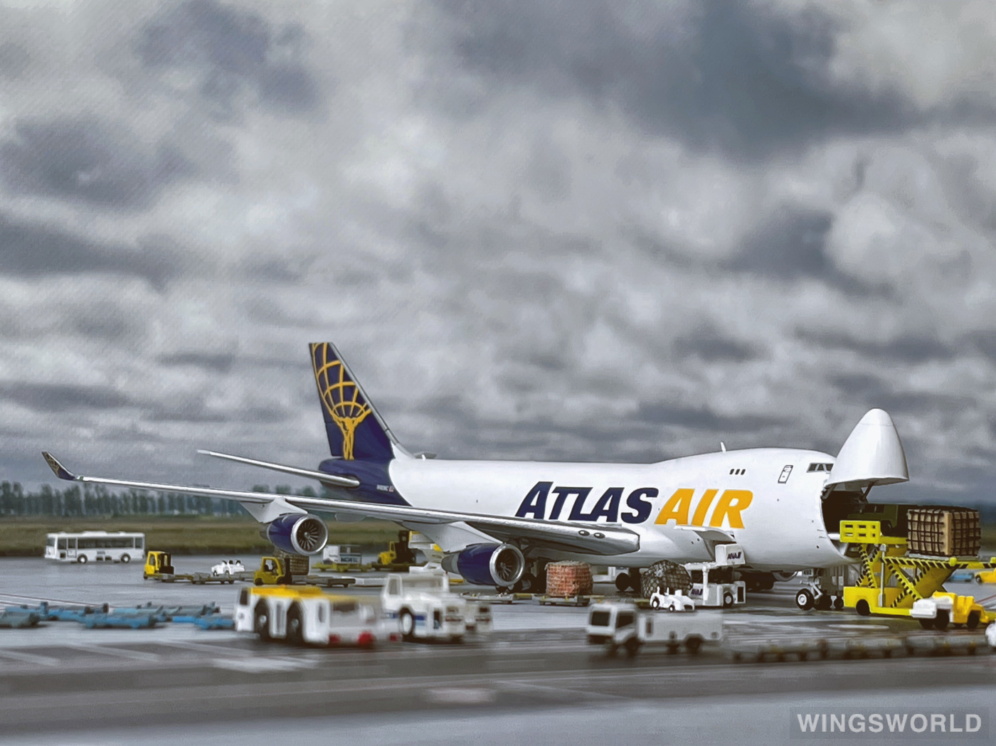 Geminijets 1:400 GJGTI2012 Atlas Air 阿特拉斯航空 Boeing 747-400 N492MC