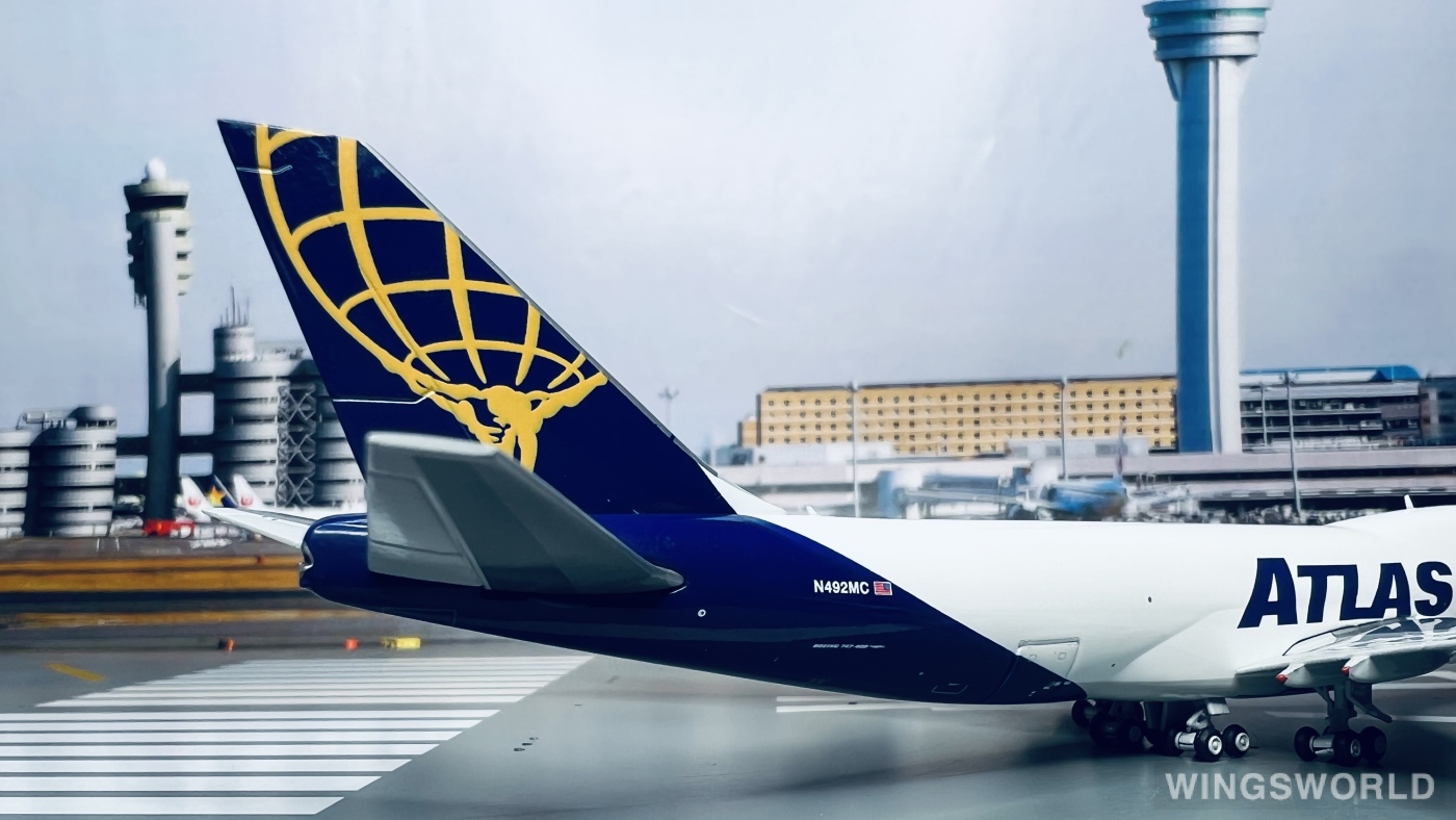 Geminijets 1:400 GJGTI2012 Atlas Air 阿特拉斯航空 Boeing 747-400 N492MC