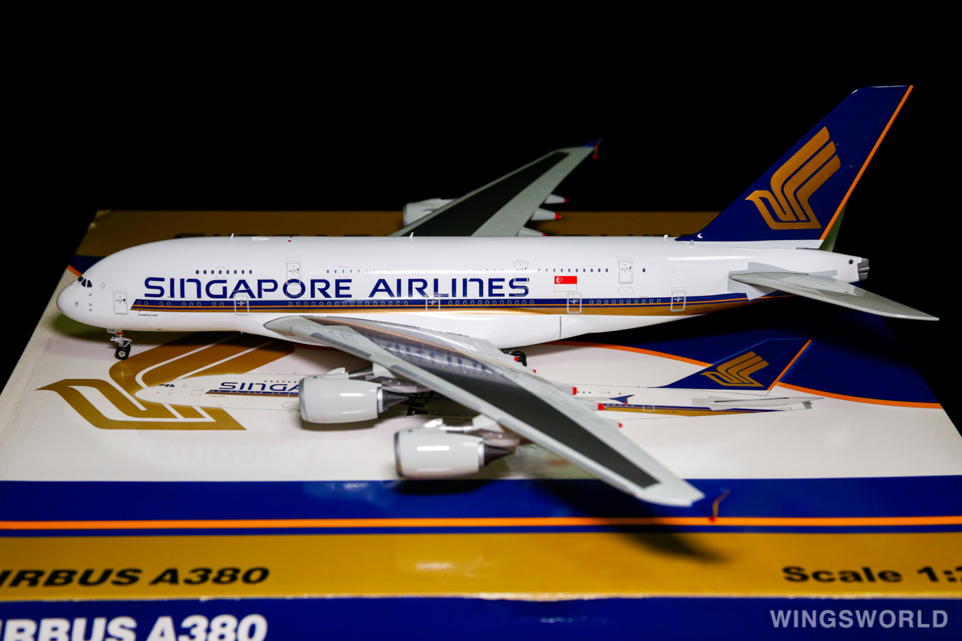 JC Wings 1:200 XX2591 Singapore Airlines 新加坡航空 Airbus A380-800 9V-SKA
