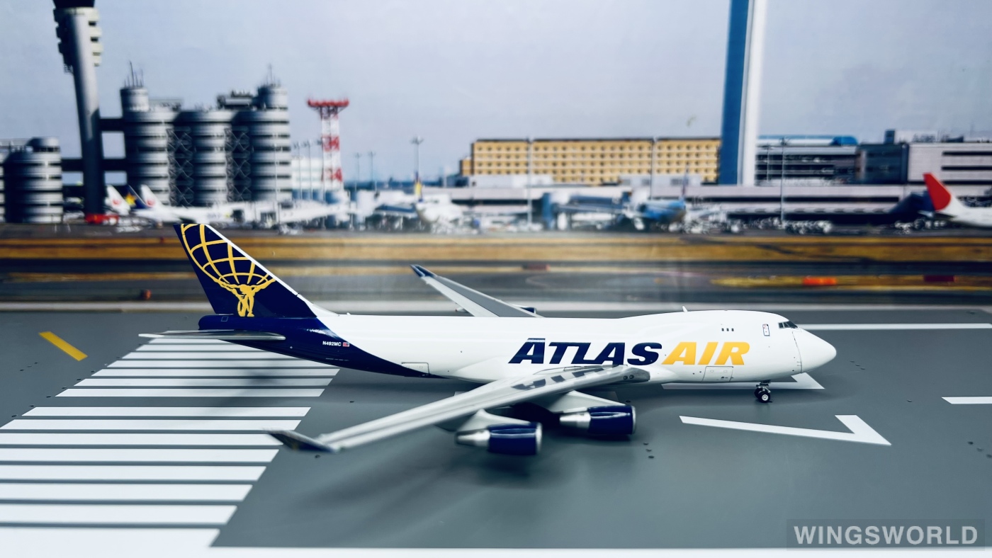 Geminijets 1:400 GJGTI2012 Atlas Air 阿特拉斯航空 Boeing 747-400 N492MC