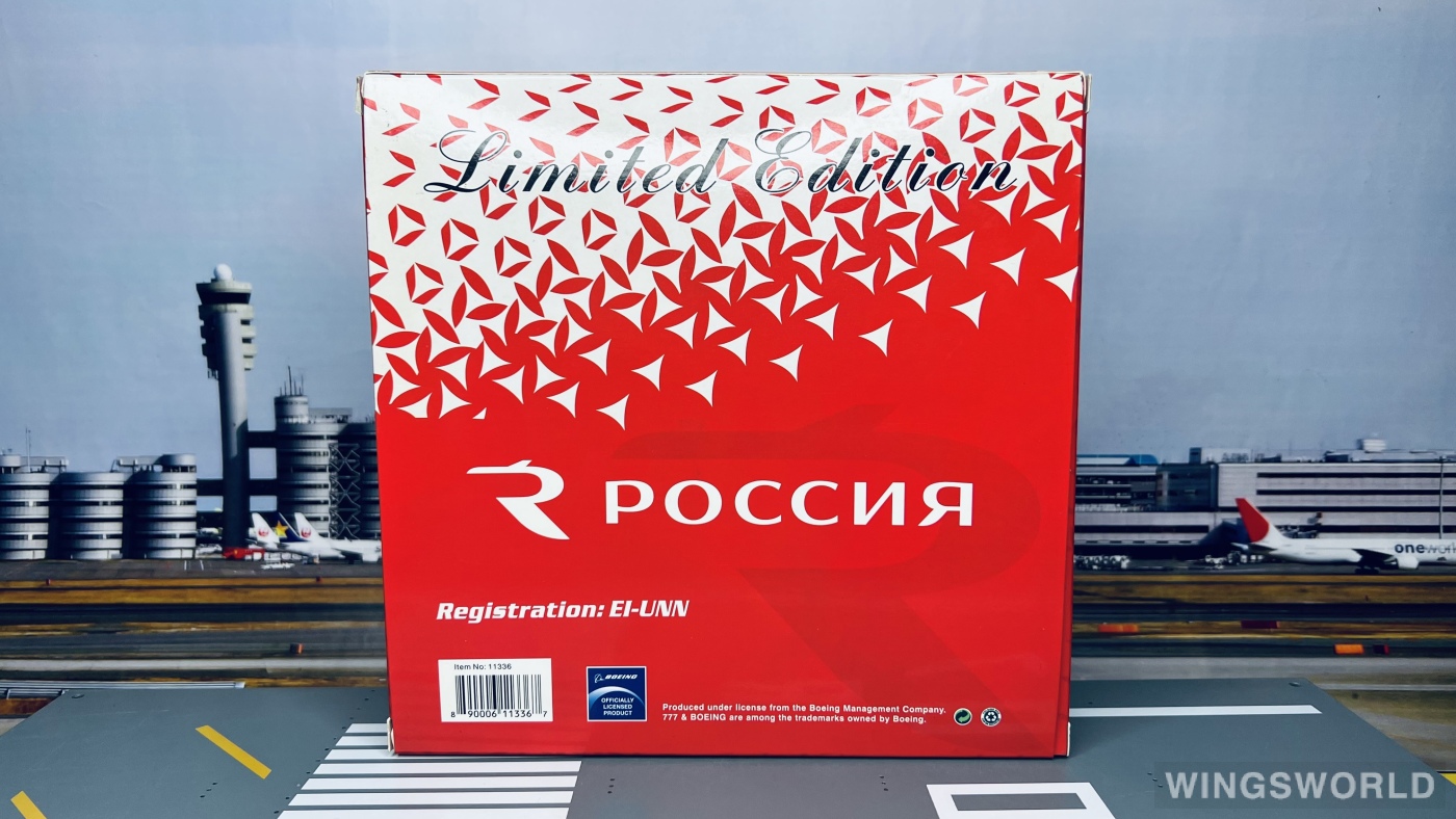 Phoenix 1:400 PH11336 Rossiya Airlines 俄罗斯国家航空 Boeing 777-300 EI-UNN