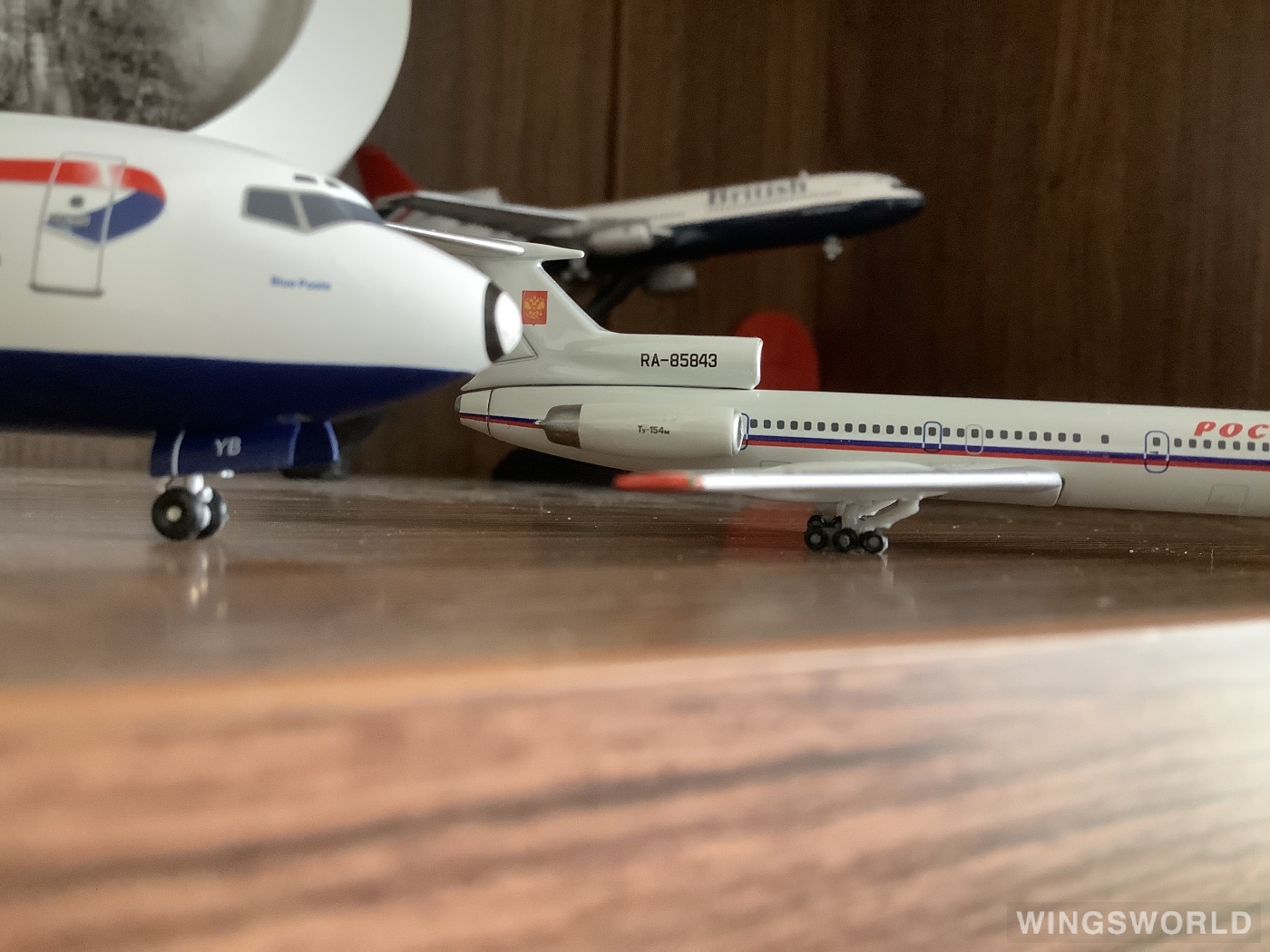 Herpa 1:500 535151 Rossiya Special Flight Detachment Tupolev Tu-154 RA-85843