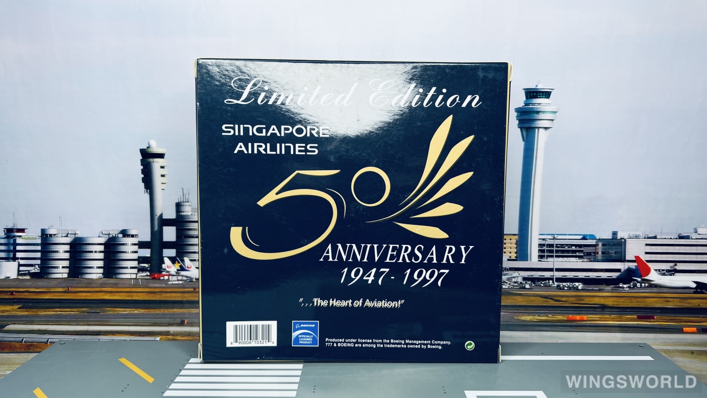 Phoenix 1:400 PH10321 Singapore Airlines 新加坡航空 Boeing 777-200 9V-SQA