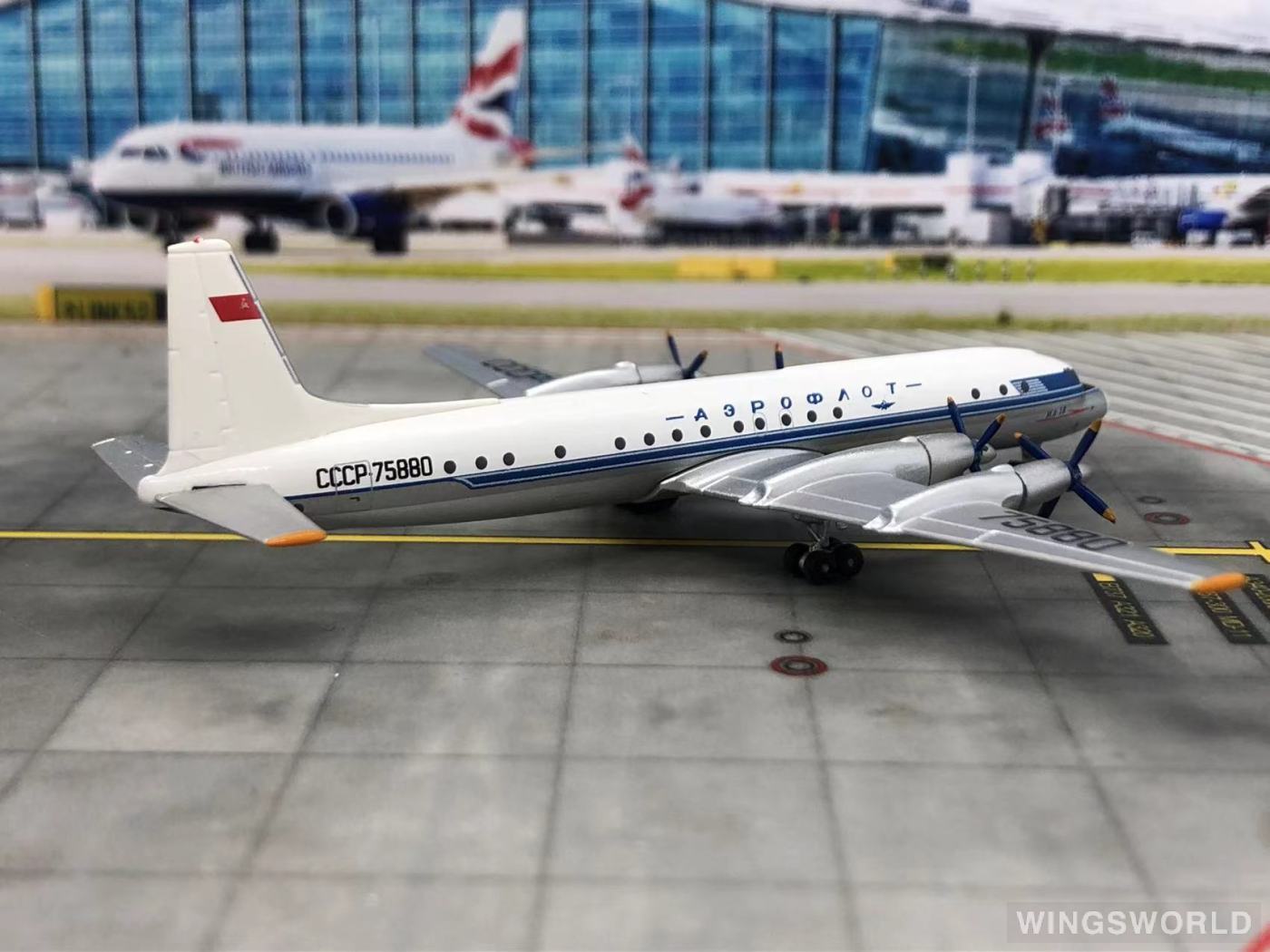 AeroClassics 1:400 ACCCCP75880 Aeroflot 俄罗斯航空 Ilyushin Il-18 CCCP75880