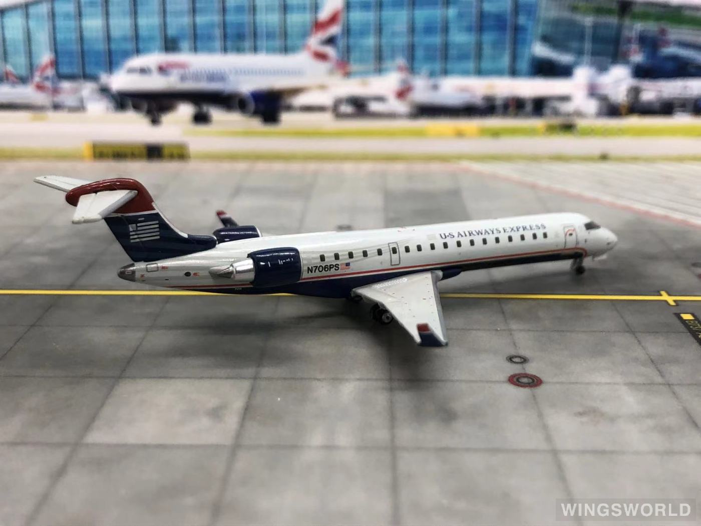 Geminijets 1:400 GJUSA909 US Airways 全美航空 Bombardier CRJ700 N706PS