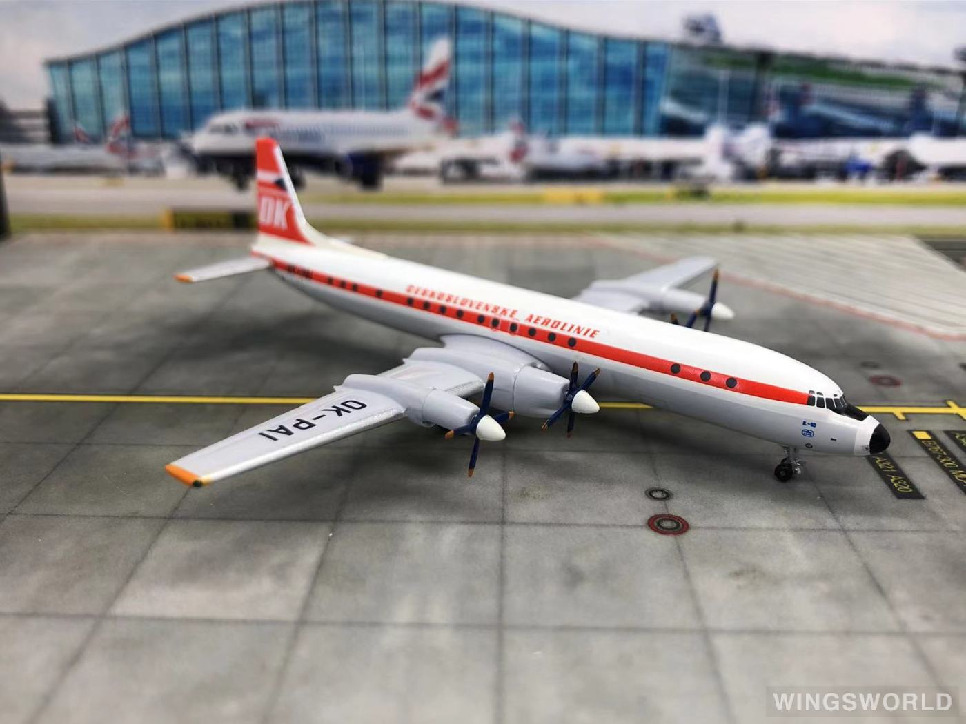 AeroClassics 1:400 AC4OKPAI Czech Airlines 捷克航空 Ilyushin Il-18 OK-PAI