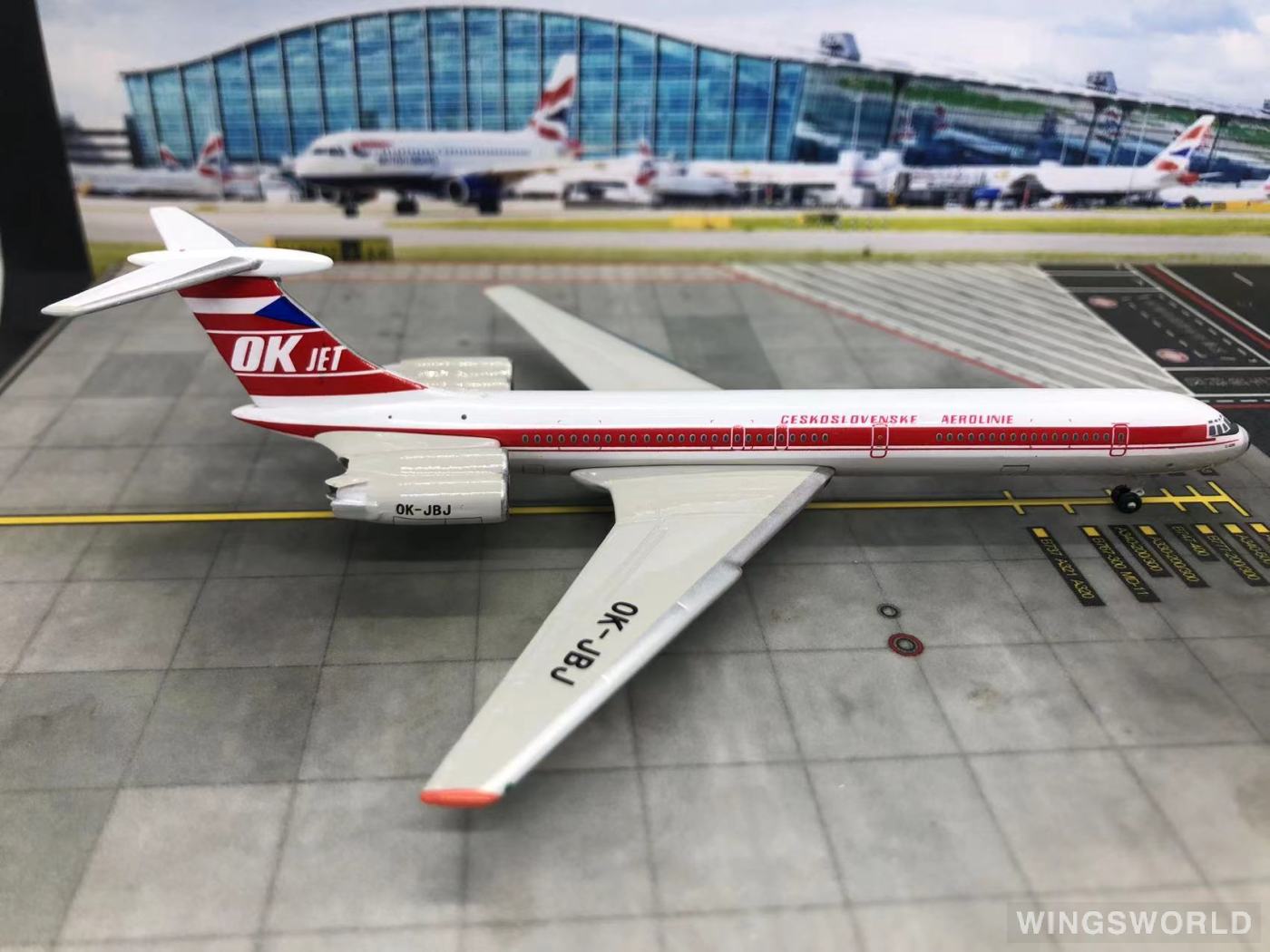 Geminijets 1:400 GJCSA724 Czech Airlines 捷克航空 Ilyushin Il-62 OK-JBJ