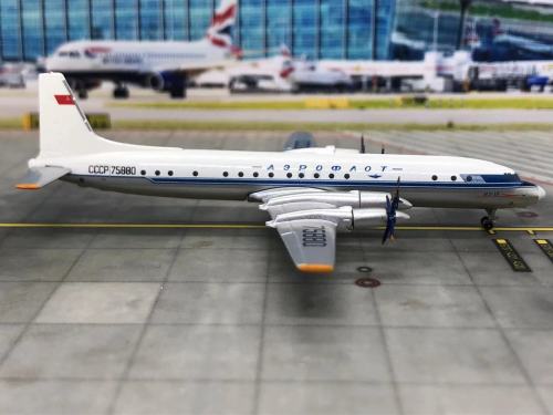 Aeroflot 俄罗斯航空 Ilyushin Il-18 CCCP75880  ACCCCP75880 AeroClassics 1:400