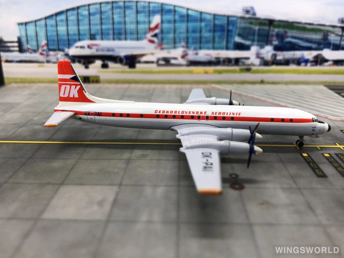 AeroClassics 1:400 AC4OKPAI Czech Airlines 捷克航空 Ilyushin Il-18 OK-PAI