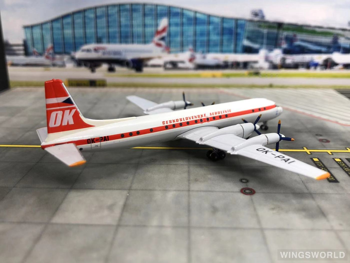 AeroClassics 1:400 AC4OKPAI Czech Airlines 捷克航空 Ilyushin Il-18 OK-PAI