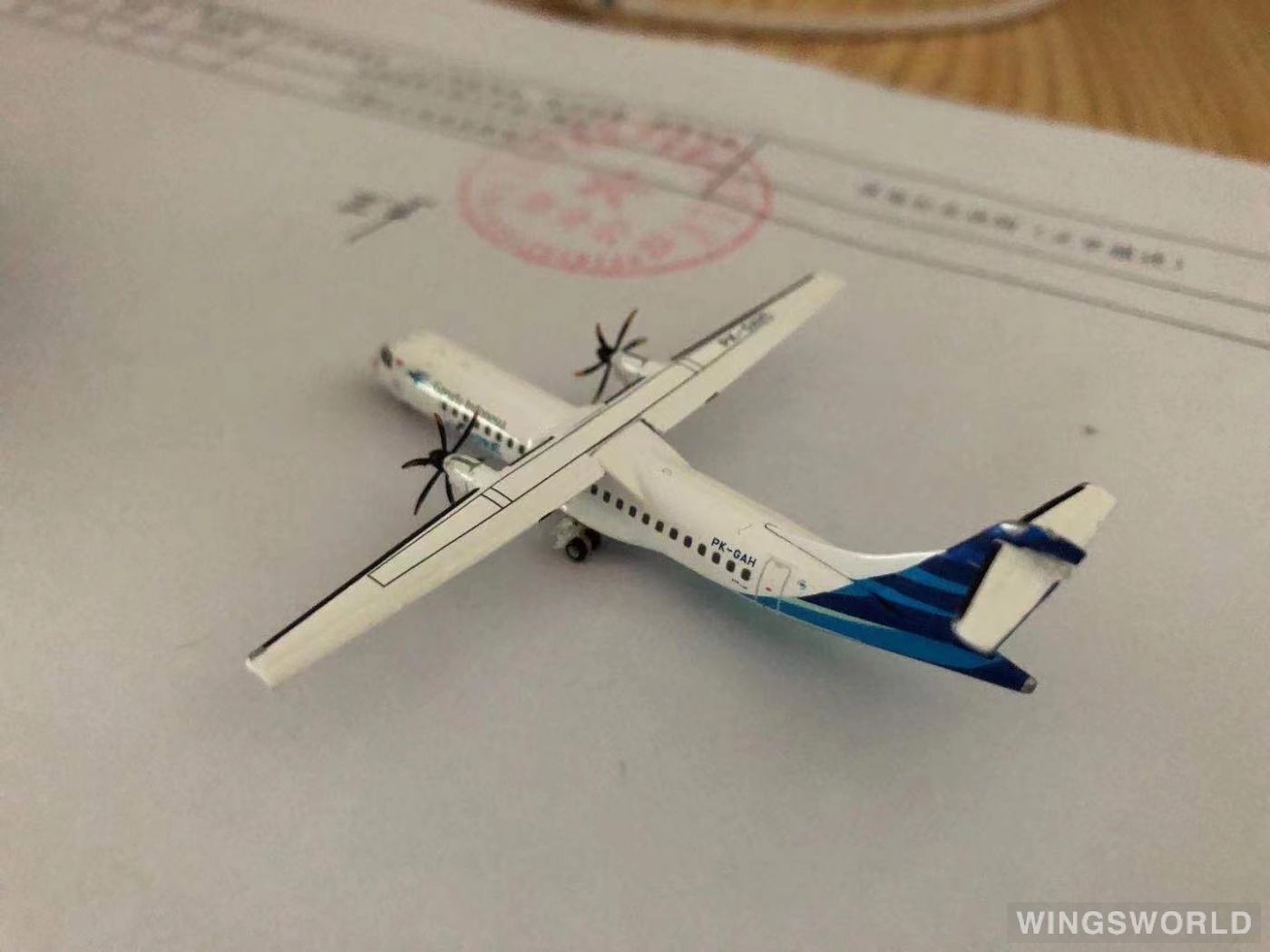 Geminijets 1:400 GJGIA1751 Garuda Indonesia 印度尼西亚鹰航 ATR 72 PK-GAH