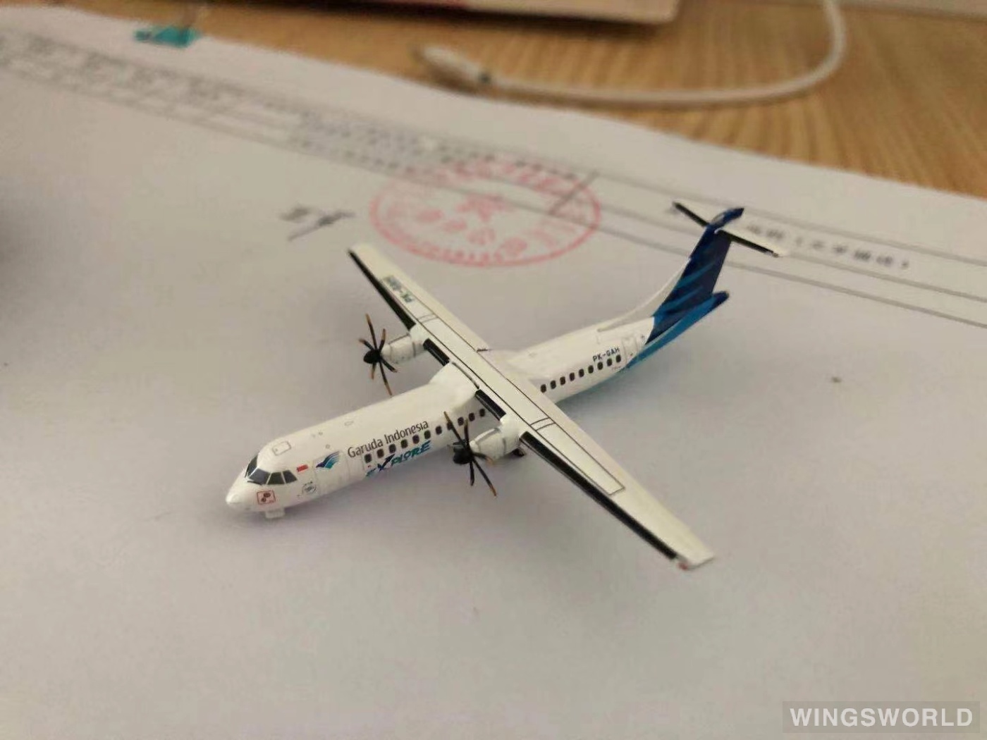 Geminijets 1:400 GJGIA1751 Garuda Indonesia 印度尼西亚鹰航 ATR 72 PK-GAH