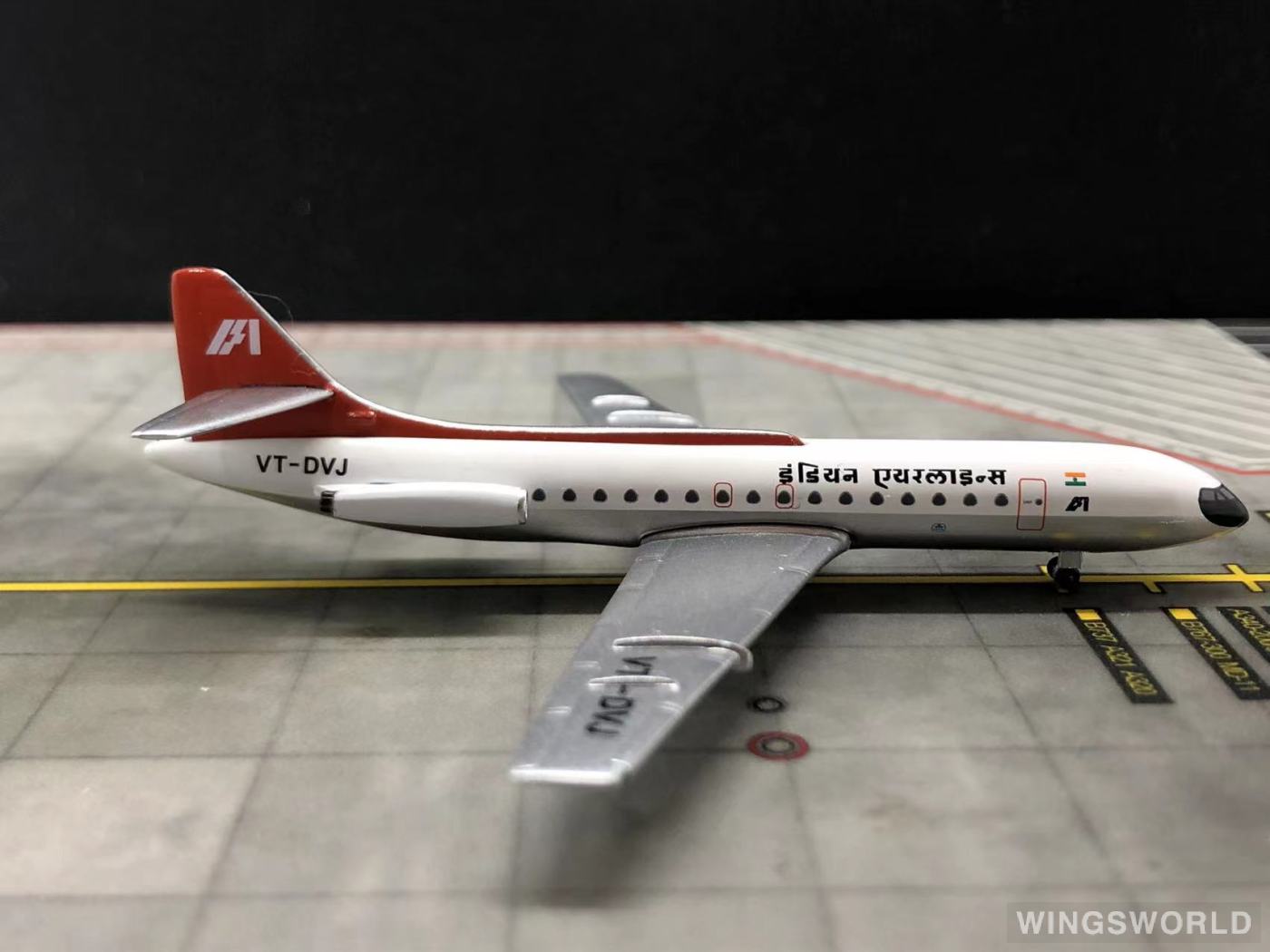 AeroClassics 1:400 AC419947 Indian Airlines 印度人航空 Sud Aviation SE 210 VT-DVI