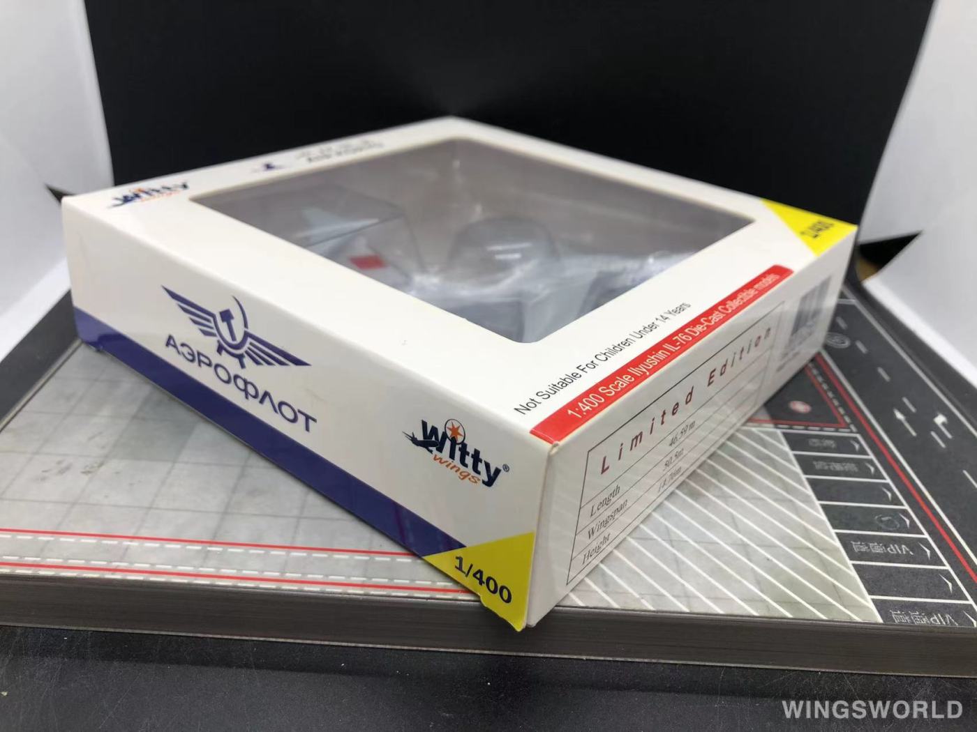 Witty 1:400 WT4I76017 Aeroflot 俄罗斯航空 Ilyushin Il-76 CCCP-76476