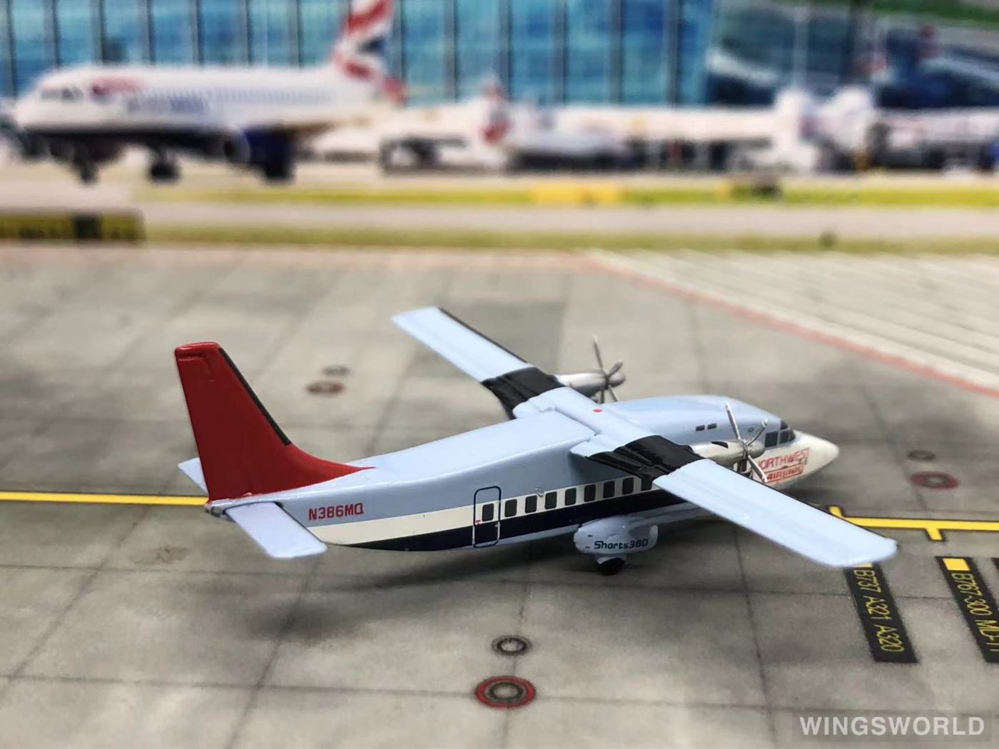 Geminijets 1:400 GJNWA1115 Northwest Airlines 美国西北航空 Short 360 N386MQ