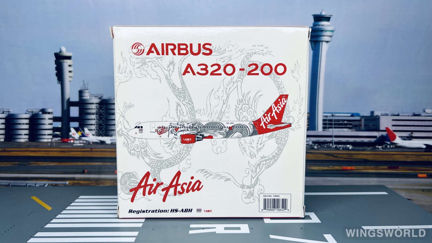 Phoenix 1:400 PH10652 AirAsia 亚洲航空 Airbus A320 HS-ABH