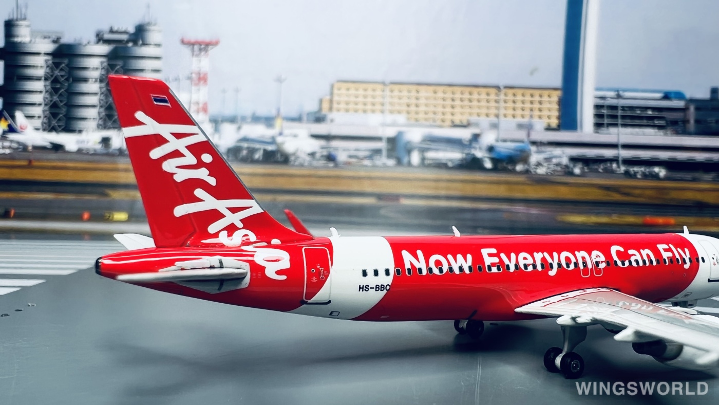 Phoenix 1:400 PH10800 AirAsia 亚洲航空 Airbus A320 HS-BBC