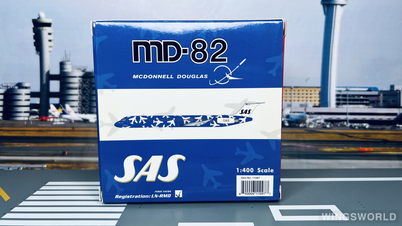 Phoenix 1:400 PH11097 SAS 北欧航空 McDonnell Douglas MD-82 LN-RMD