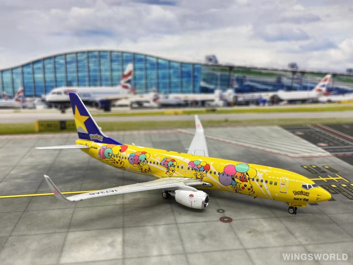 Phoenix 1:400 PH04408 Skymark Airlines 天马航空 Boeing 737-800 JA73AB