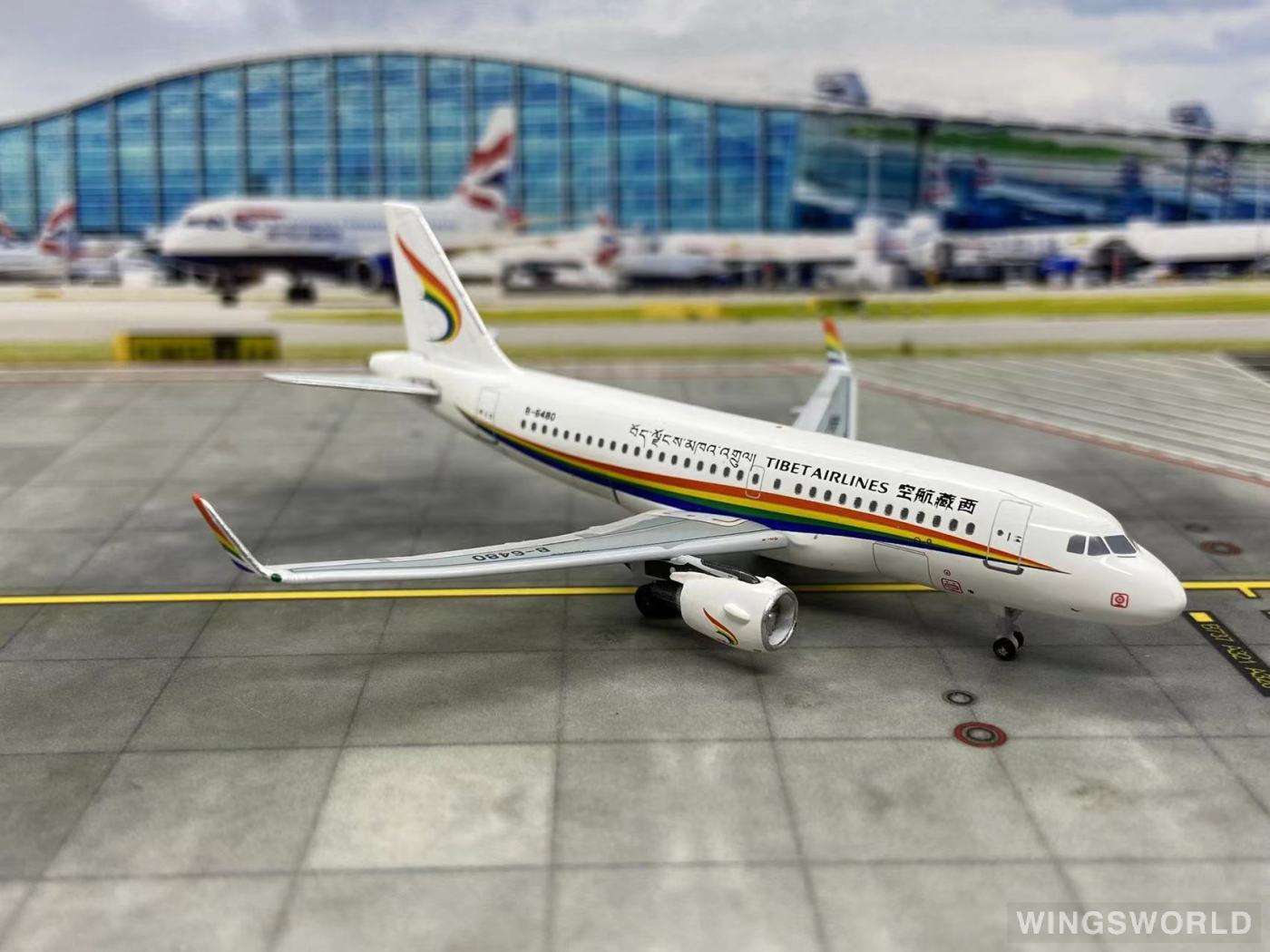 AeroClassics 1:400 AC4B6480 Tibet Airlines 西藏航空 Airbus A319 B-6480