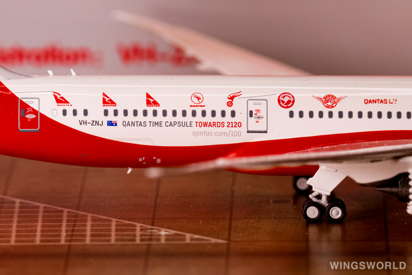 NGmodels 1:400 B-7890003A Qantas 澳洲航空 Boeing 787-9 VH-ZNJ