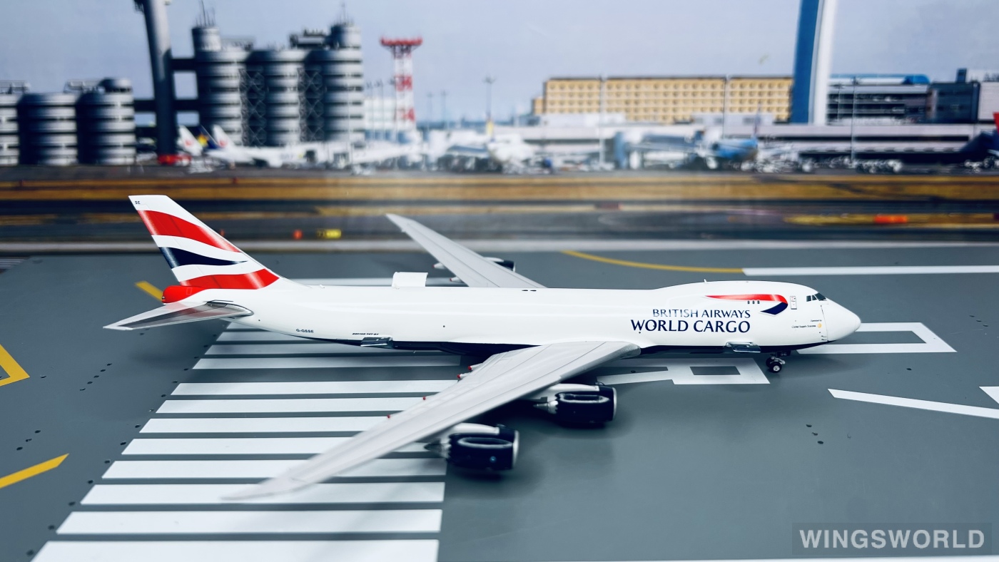 JC Wings 1:400 EW4748008 British Airways 英国航空 Boeing 747-8F G-GSSE