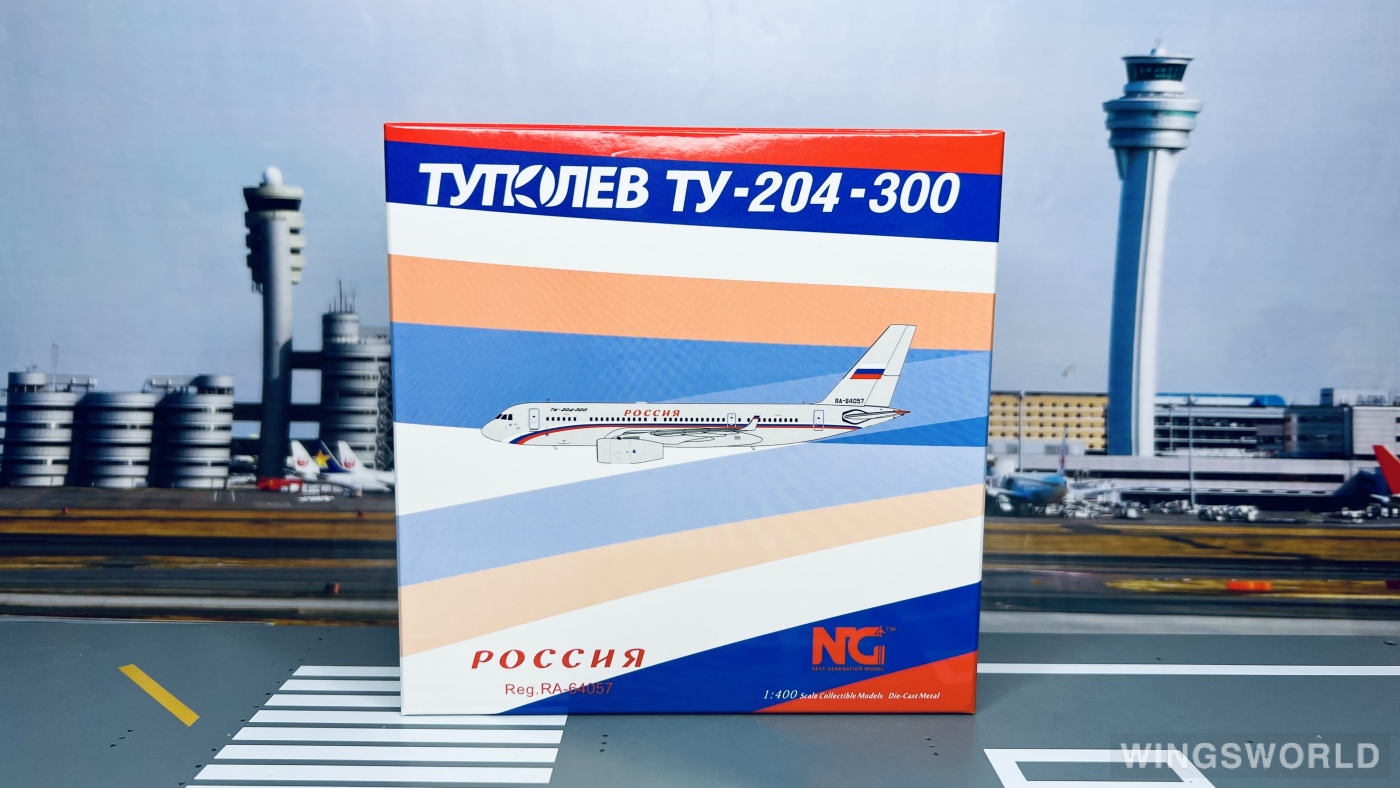 NGmodels 1:400 NG41002 Rossiya Special Flight Detachment Tupolev Tu-204 RA-64057