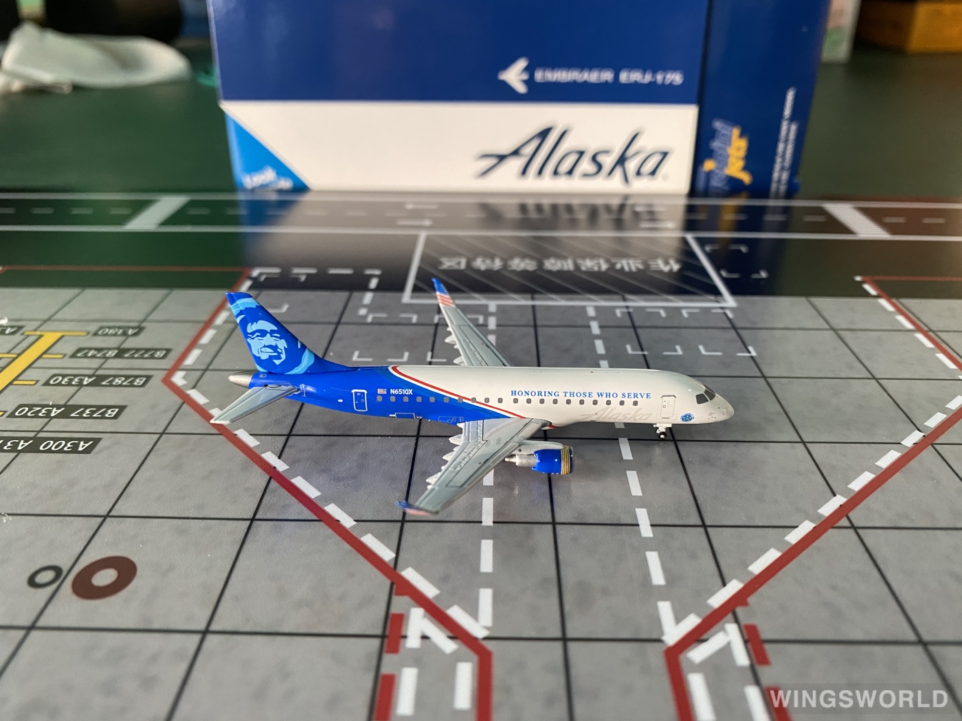 Geminijets 1:400 GJASA1906 Alaska Airlines 阿拉斯加航空 Embraer ERJ-175 N651QX