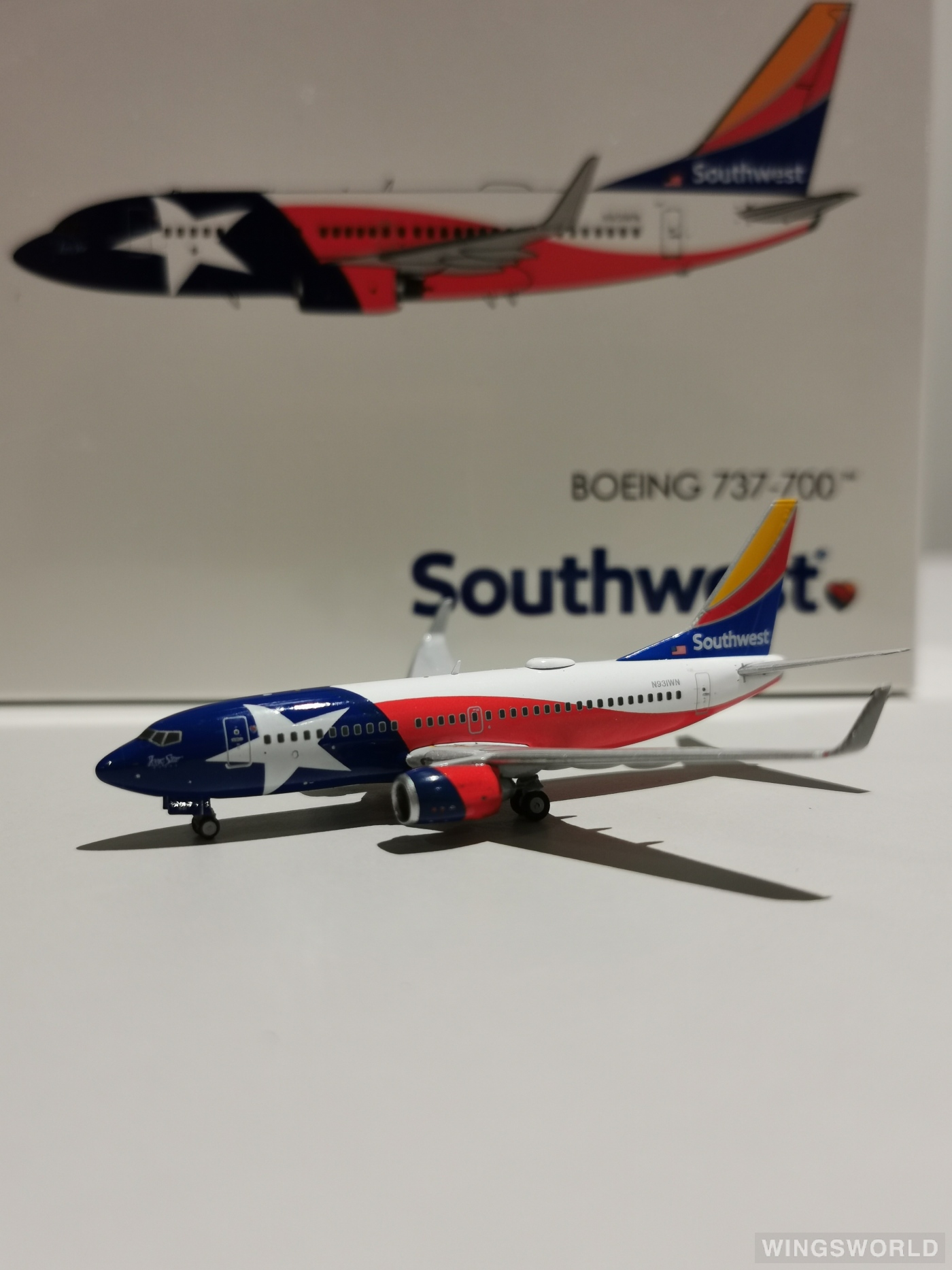 Geminijets 1:400 GJSWA2019 Southwest Airlines 美国西南航空 Boeing 737-700 N931WN