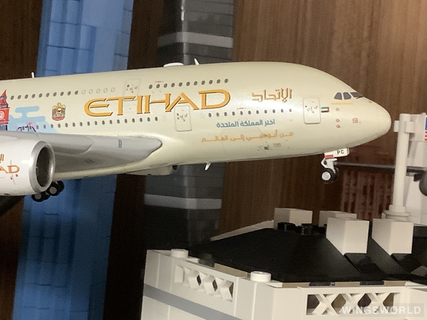 JC Wings 1:400 XX4254 Etihad Airways 阿提哈德航空 Airbus A380-800 A6-APC