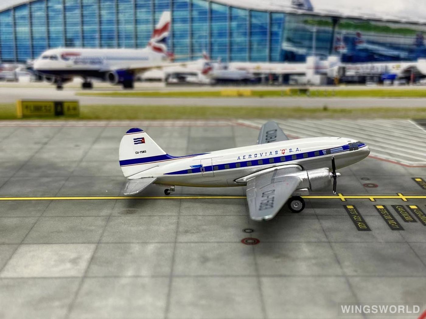 AeroClassics 1:400 AC419360 Cubana 古巴航空 Curtiss C-46 Commando CU-T583