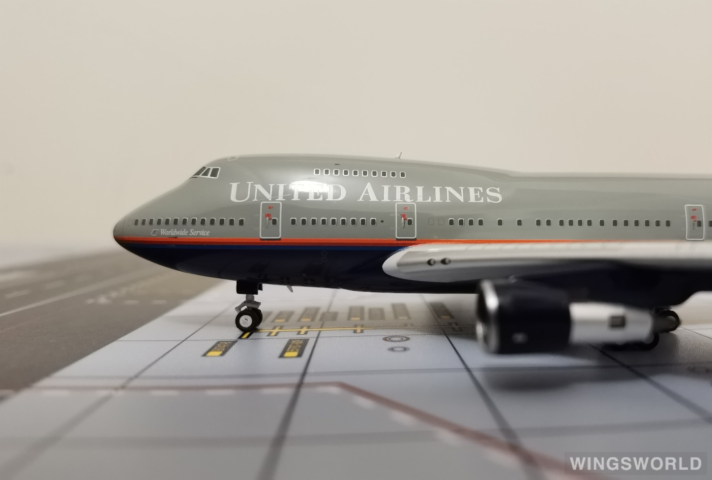 NGmodels 1:400 NG07008 United Airlines 美国联合航空 Boeing 747SP N145UA