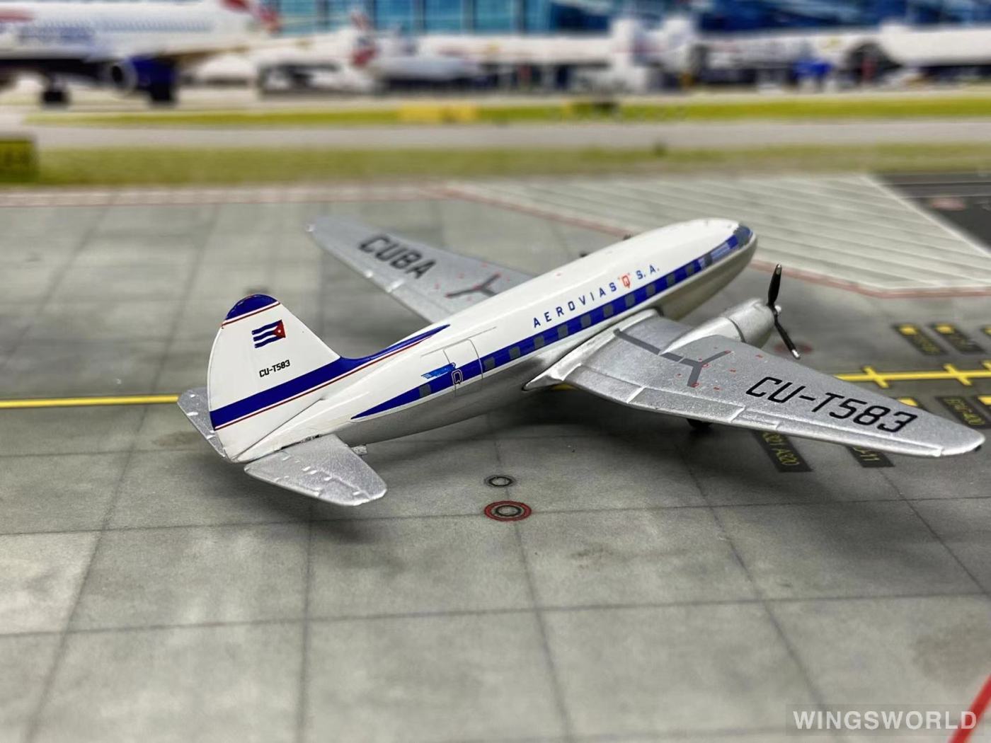 AeroClassics 1:400 AC419360 Cubana 古巴航空 Curtiss C-46 Commando CU-T583