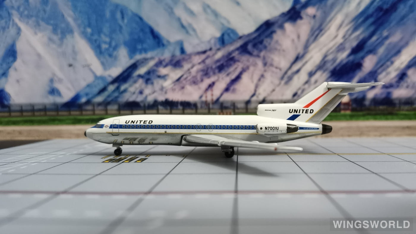 AeroClassics 1:400 AC419816 United Airlines 美国联合航空 Boeing 727-100 N7001U