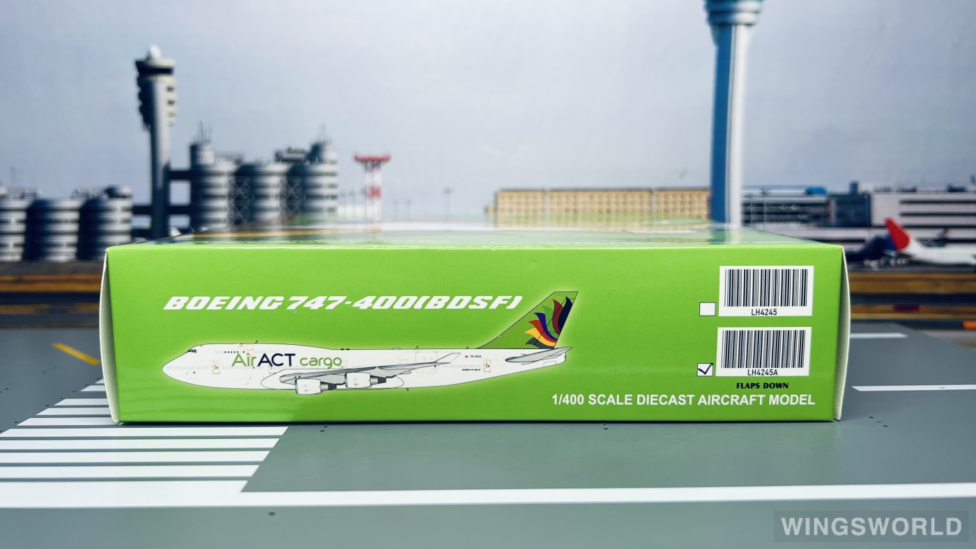 JC Wings 1:400 LH4245A ACT Airlines Boeing 747-400 TC-ACG