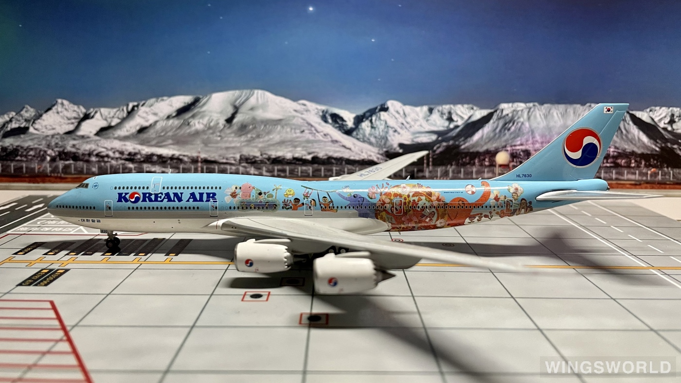 JC Wings 1:400 EW4748001 Korean Air 大韩航空 Boeing 747-8i HL7630