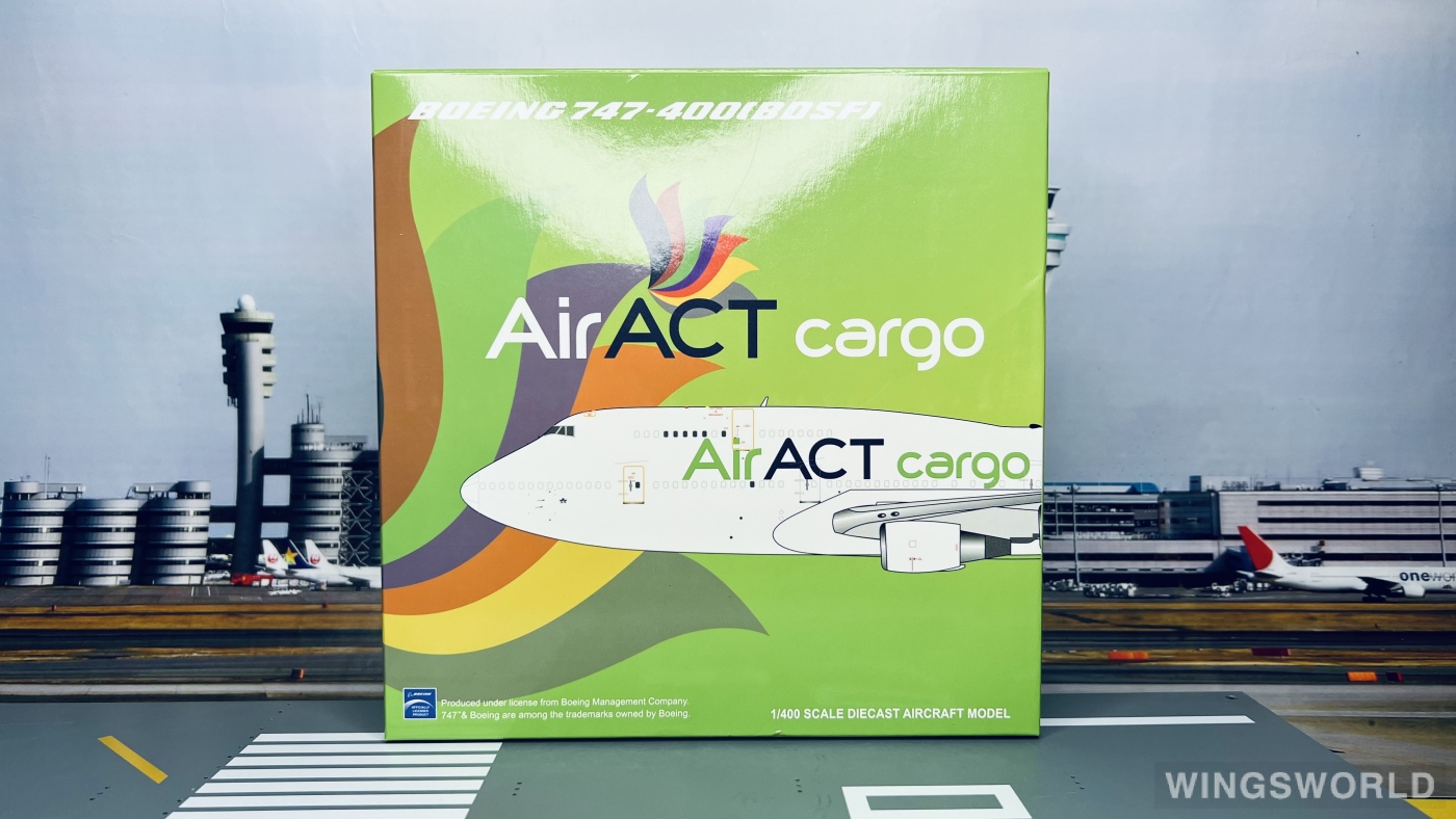 JC Wings 1:400 LH4245A ACT Airlines Boeing 747-400 TC-ACG