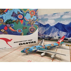Qantas 澳洲航空 Boeing 747-300 VH-EBU  XX2791 JC Wings 1:200