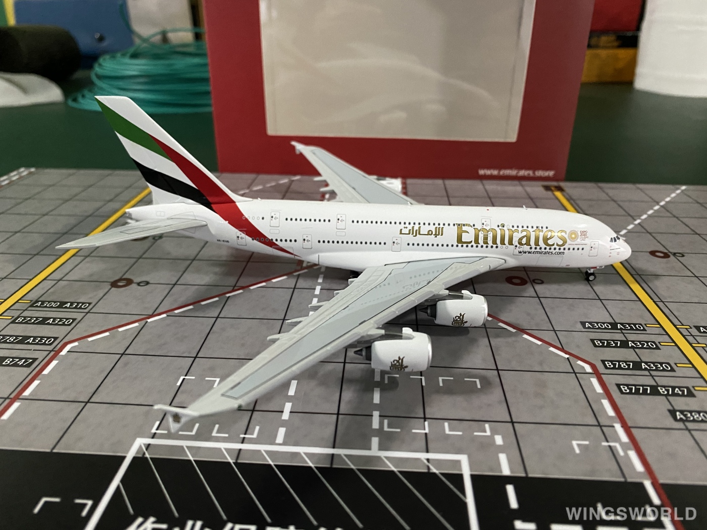 Geminijets 1:400 GJUAE1941 Emirates 阿联酋航空 Airbus A380-800 A6-EUD